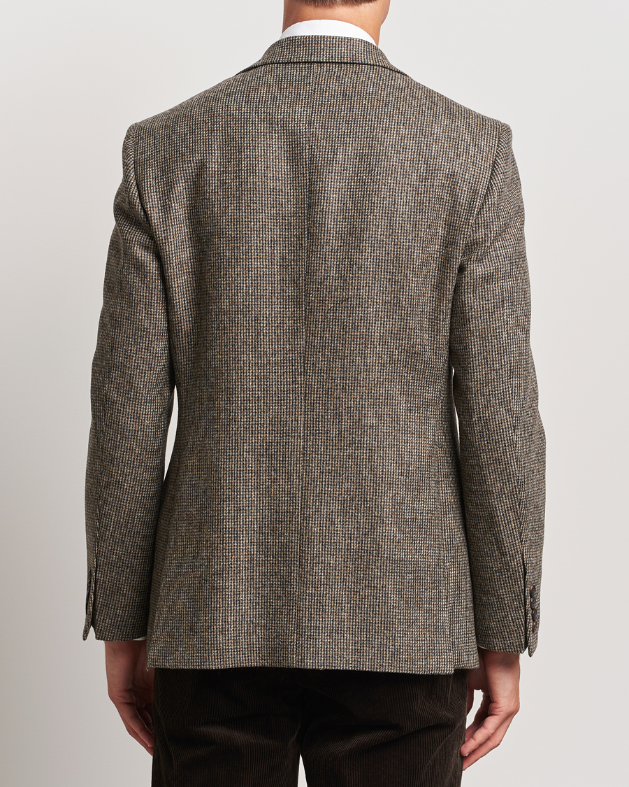 Uomini | Blazers | Walker Slater | Edward Lambswool Pepita Blazer Brown