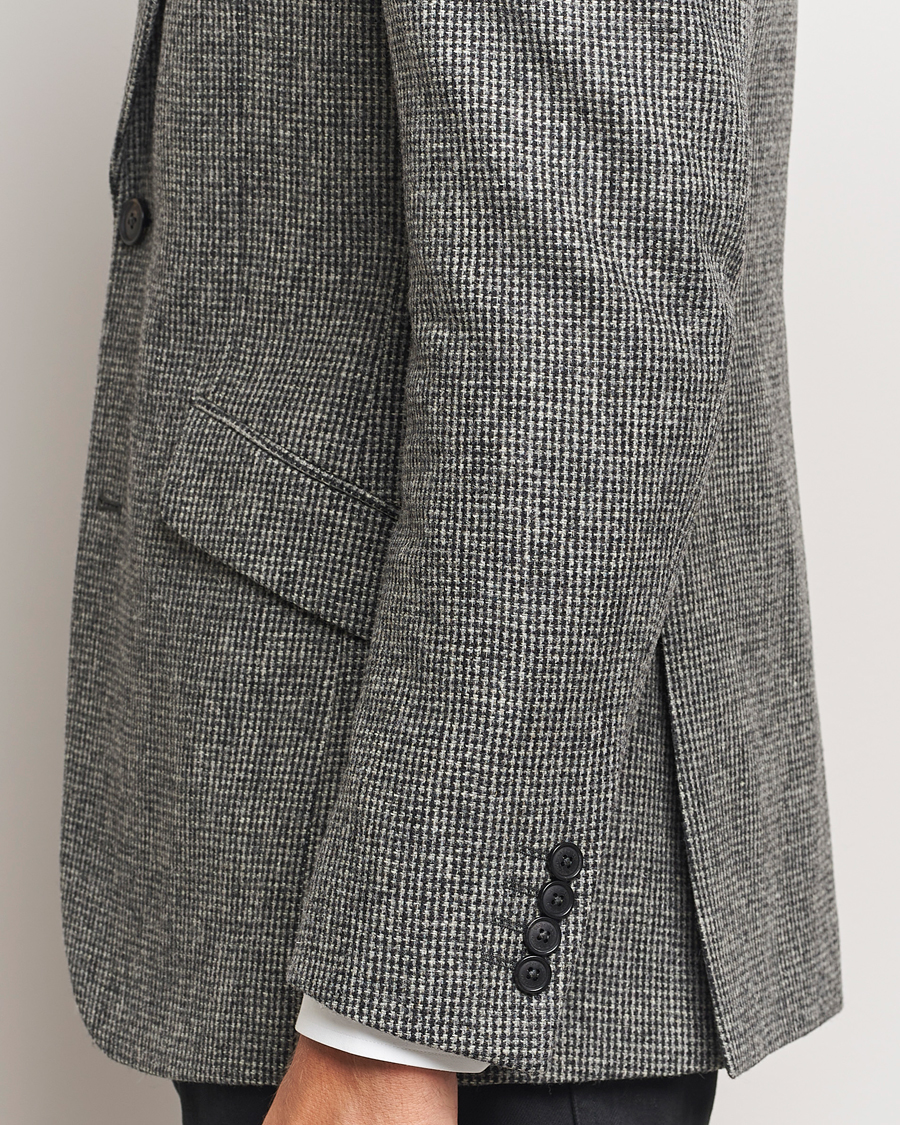 Uomini | Blazers | Walker Slater | Edward Lambswool Pepita Blazer Grey/Black