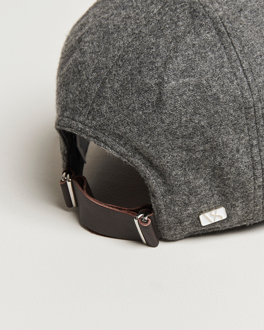 Uomini | Cappelli & Berretti | Varsity Headwear | Cashmere Baseball Cap Flint Grey