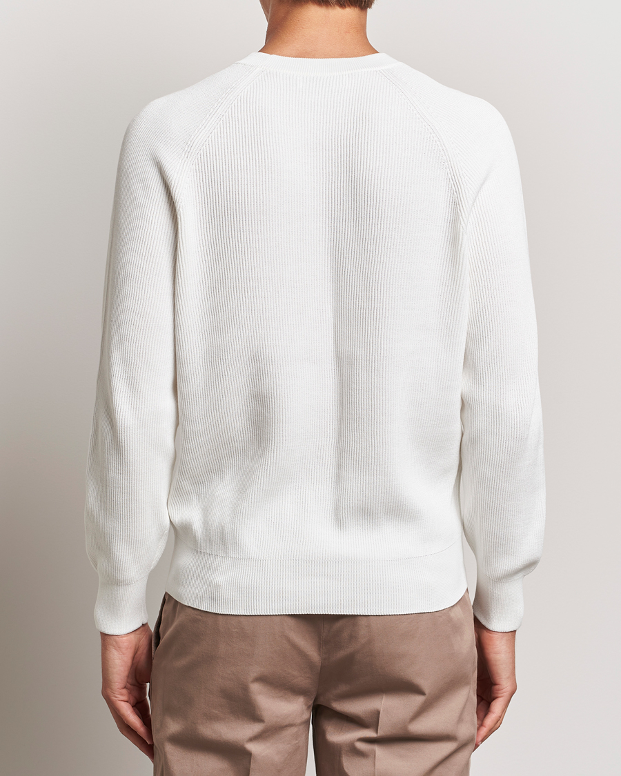 Uomini | Maglieria | Brunello Cucinelli | Cotton Rib Crew Neck Panama