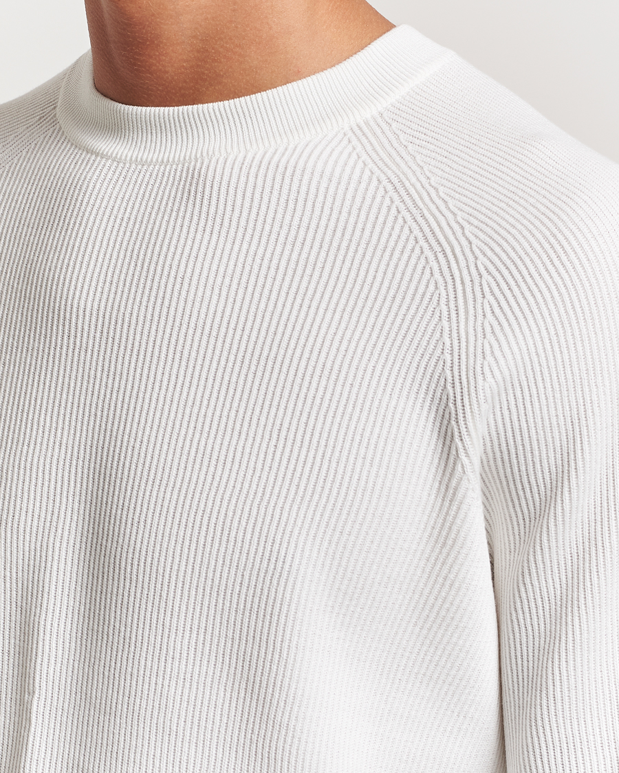 Uomini | Maglieria | Brunello Cucinelli | Cotton Rib Crew Neck Panama