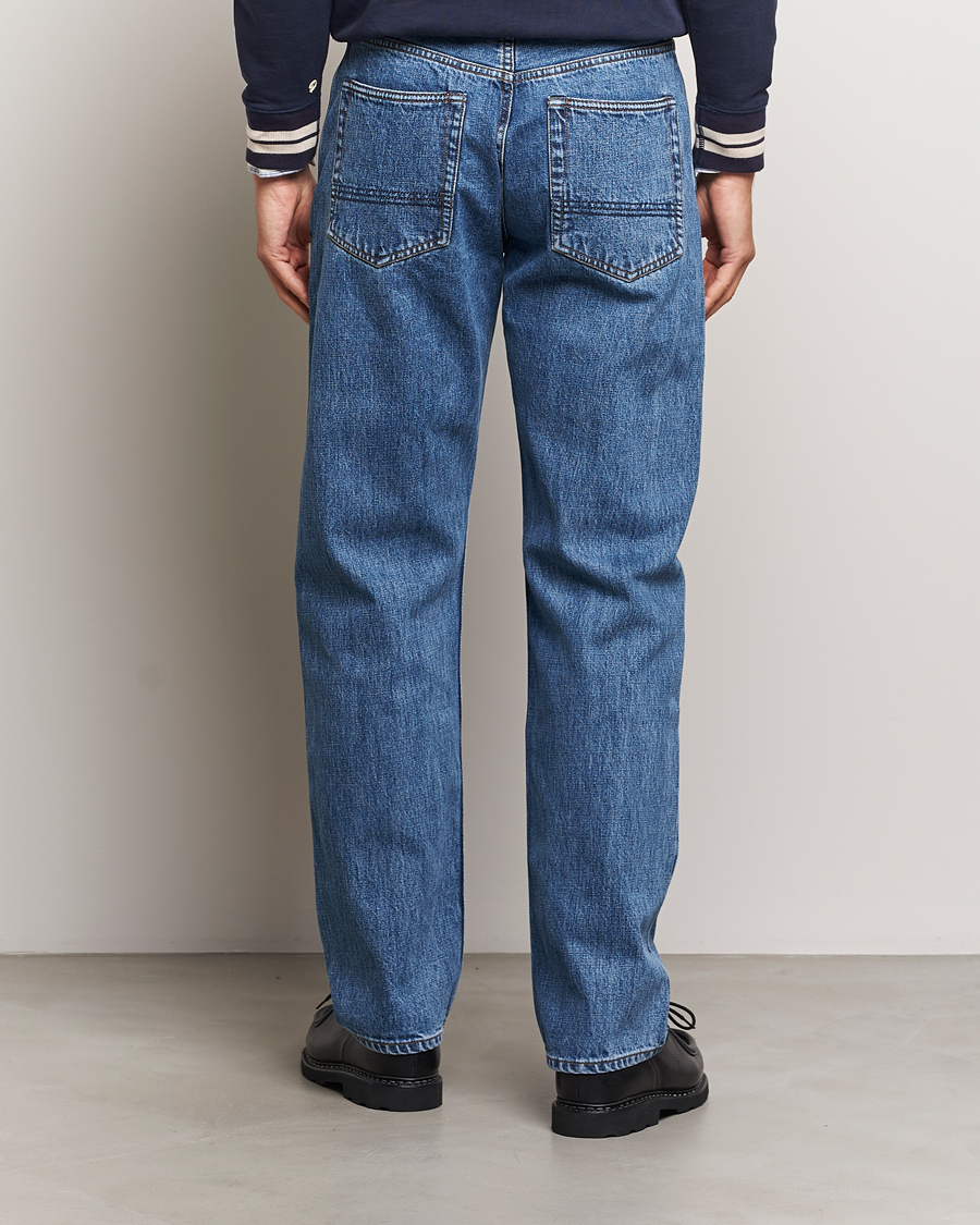Uomini | Pantaloni | Drake's | 5-Pocket Japanese Selvedge Jeans Bleach