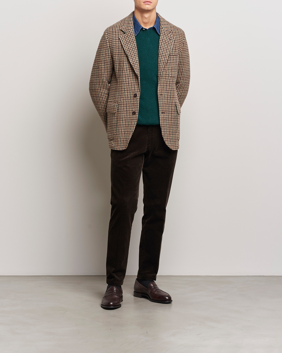 Uomini | Blazers | Drake's | MKVII Gun Check Tweed Blazer Brown