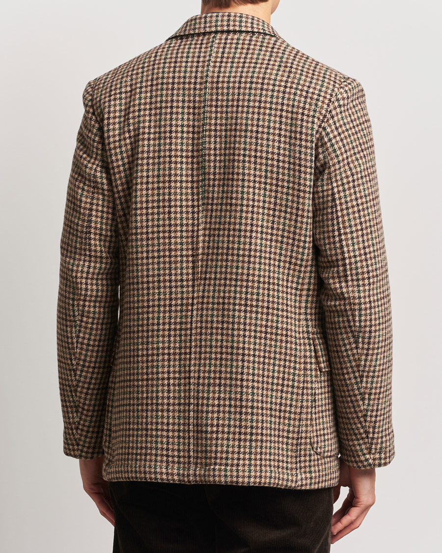 Uomini | Blazers | Drake's | MKVII Gun Check Tweed Blazer Brown