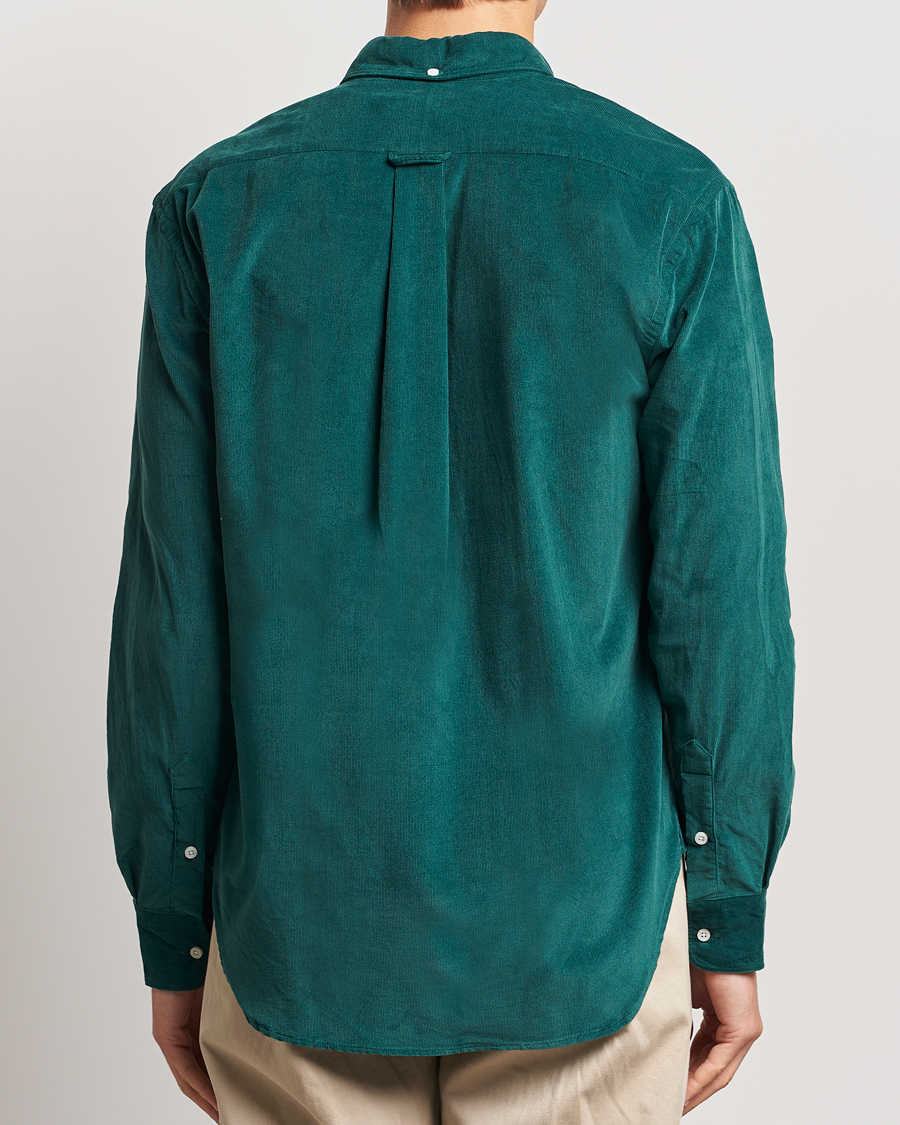 Uomini | Camicie | Gitman Vintage | Button Down Corduroy Shirt Emerald