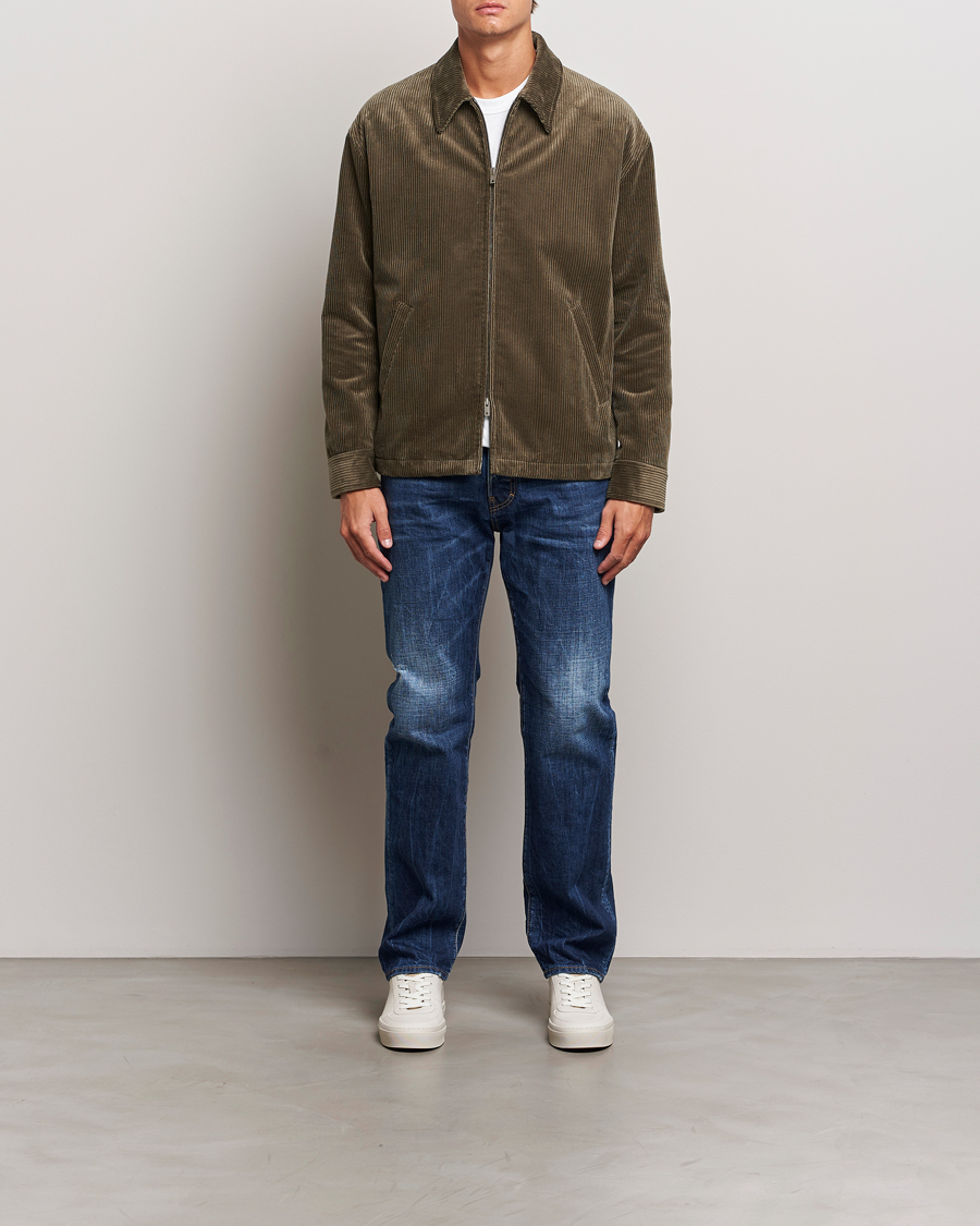Uomini | Giacche | Golden Goose | Corduroy Jacket Dark Green