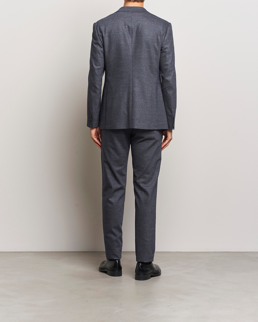 Uomini | Abiti | Giorgio Armani | Soho Wool/Cashmere Flannel Suit Navy Melange