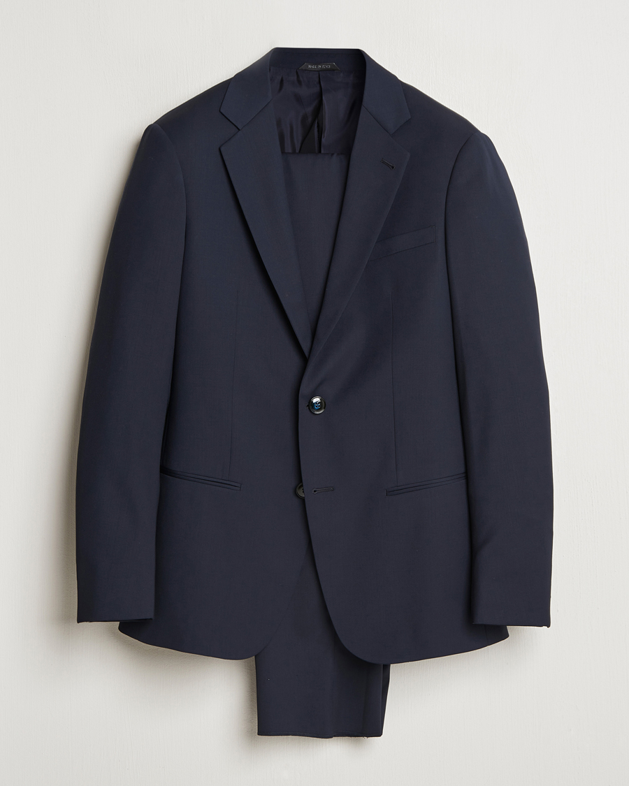 Uomini | Abiti | Giorgio Armani | Soho Virgin Wool Suit Navy