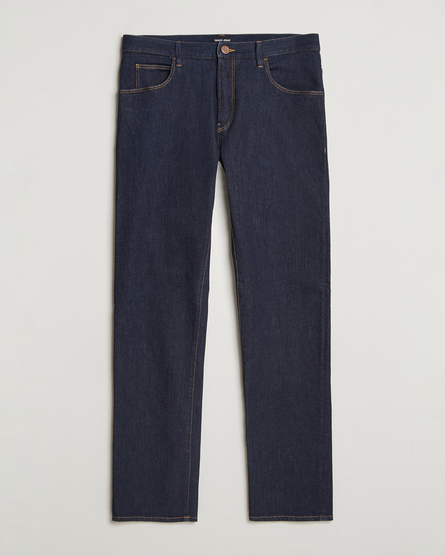 Uomini | Jeans | Giorgio Armani | 5-Pocket Denim Pants Dark Indigo
