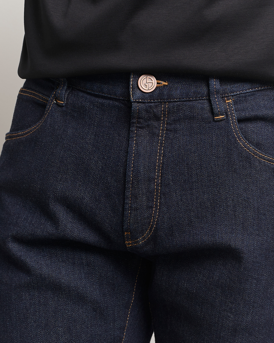 Uomini | Jeans | Giorgio Armani | 5-Pocket Denim Pants Dark Indigo