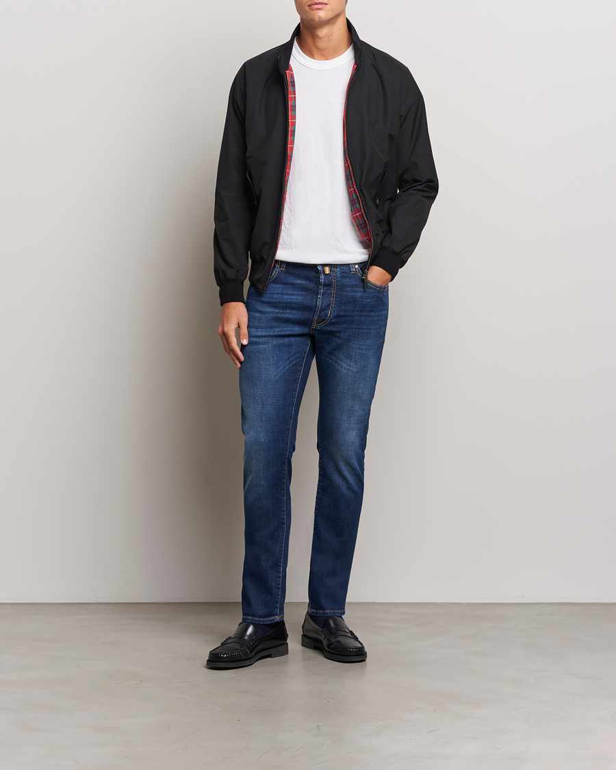 Uomini | Jeans | Jacob Cohën | Bard Slim Fit Stretch Jeans Mid Blue