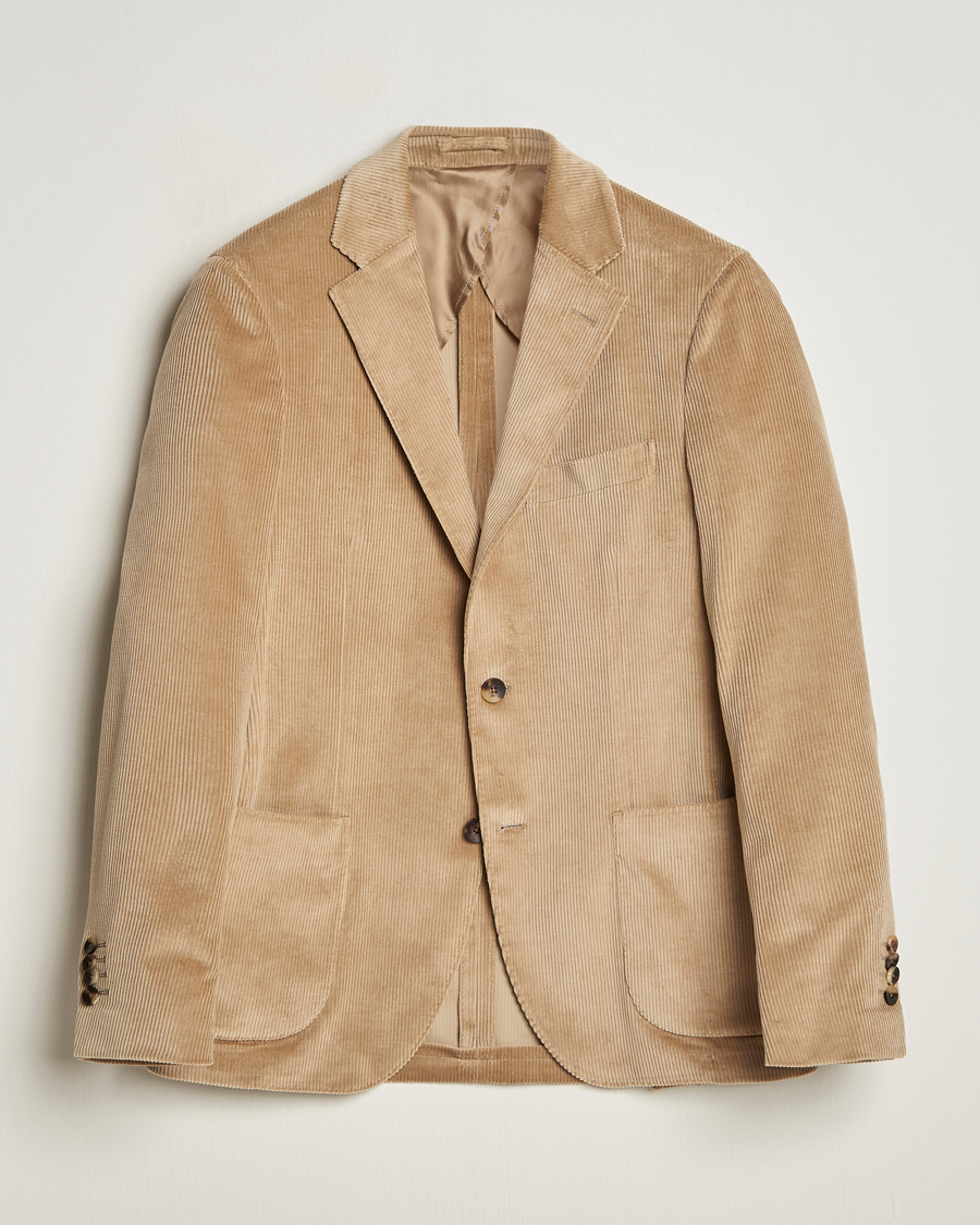 Uomini | Blazers | Lardini | Corduroy Blazer Beige
