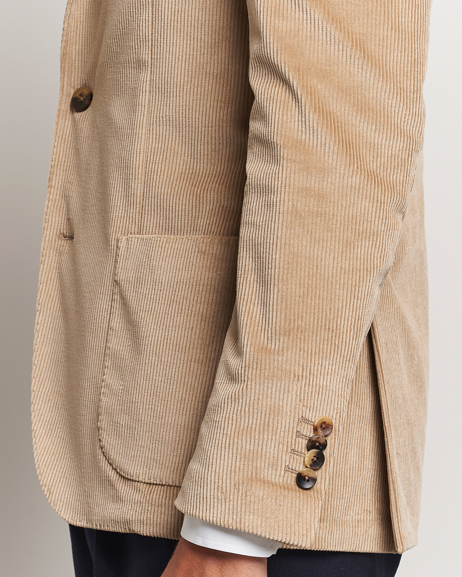 Uomini | Blazers | Lardini | Corduroy Blazer Beige