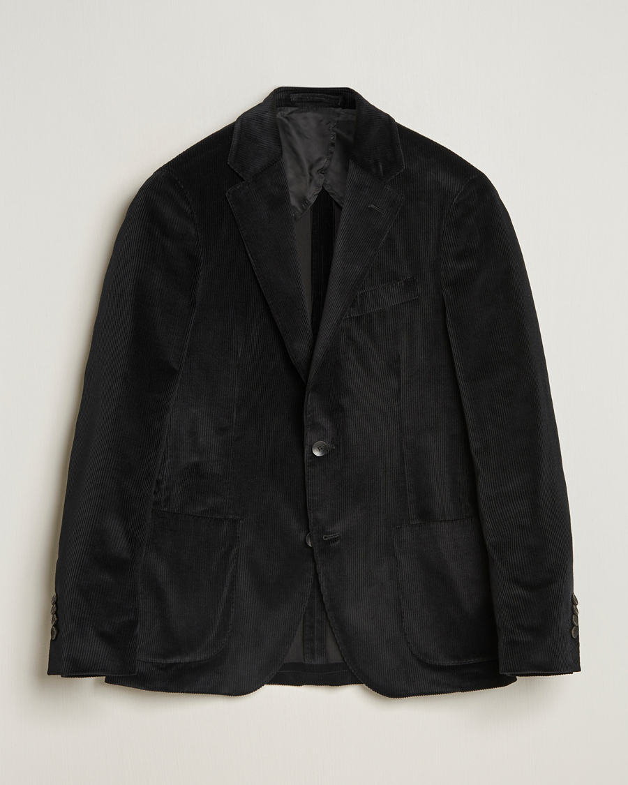 Uomini | Blazers | Lardini | Corduroy Blazer Black