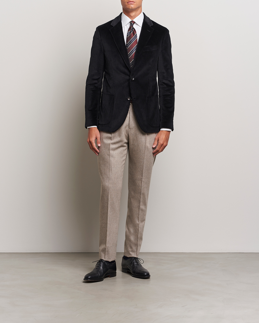 Uomini | Blazers | Lardini | Corduroy Blazer Black