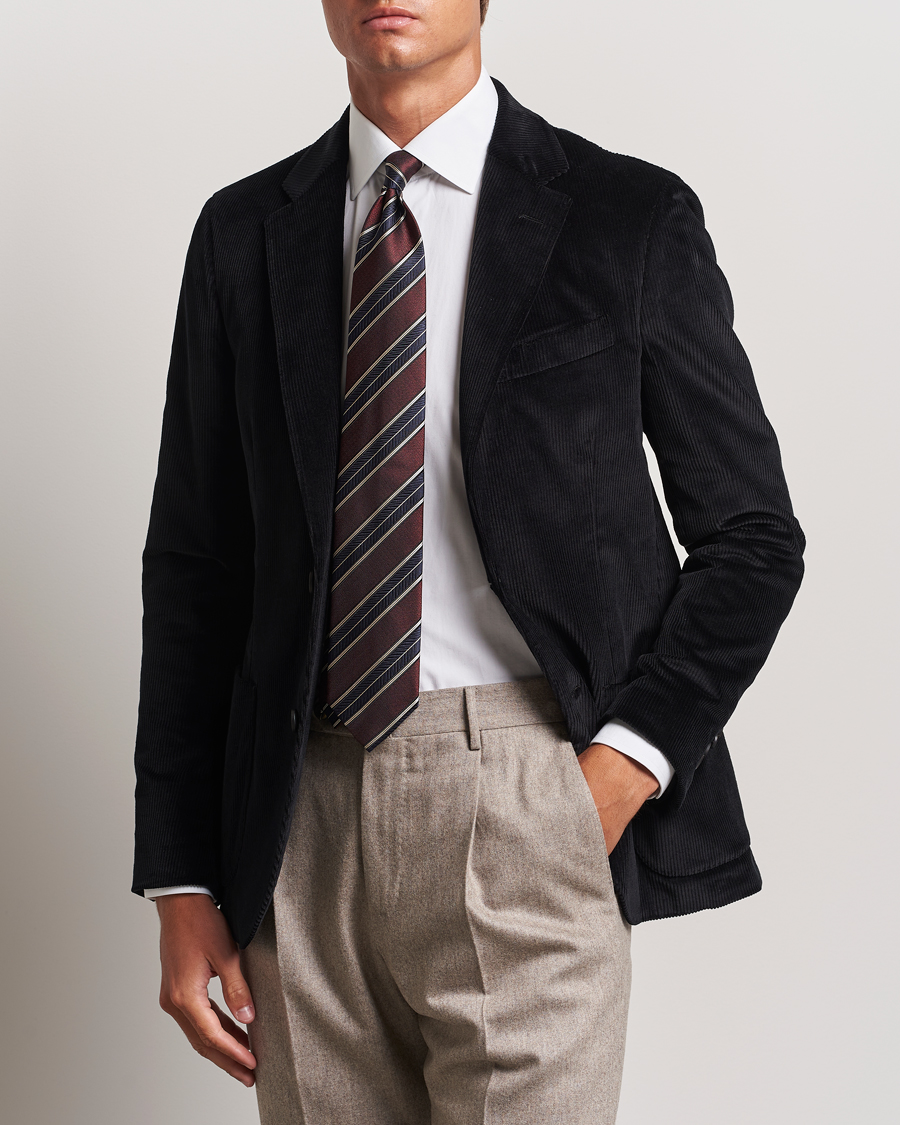 Uomini | Blazers | Lardini | Corduroy Blazer Black