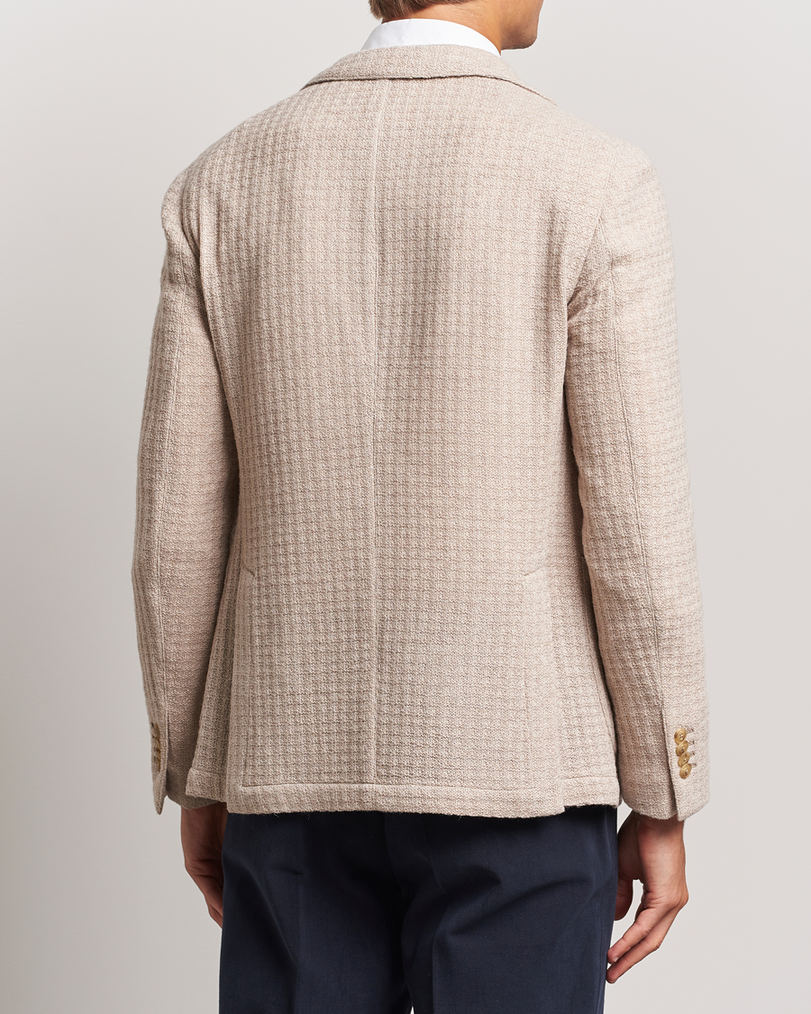 Uomini | Blazers | L.B.M. 1911 | Knitted Punto Wool Structure Blazer Camel