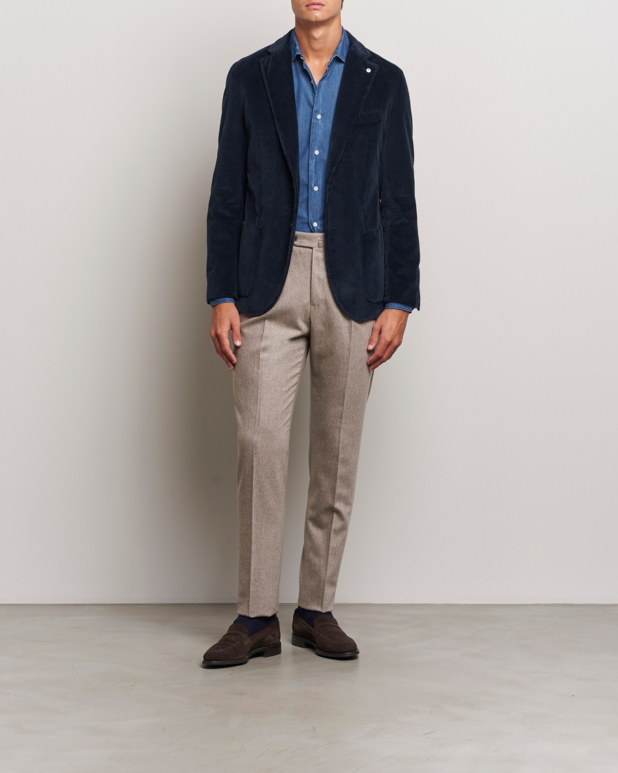 Uomini | Blazers | L.B.M. 1911 | Jack Corduroy Blazer Navy