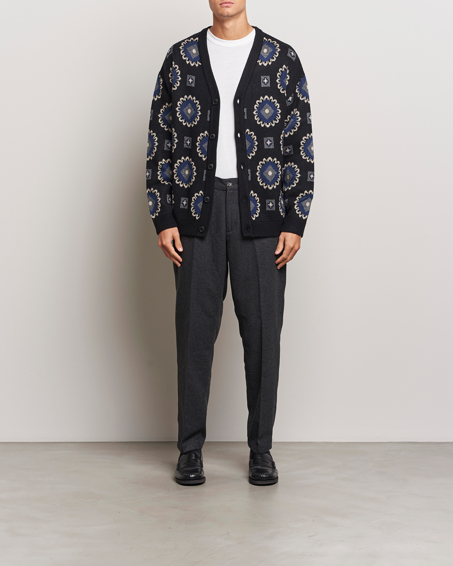 Uomini | Pantaloni | LES DEUX | Como Reg Wool Pants Charcoal Melange