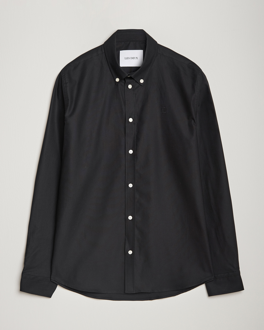 Uomini | Camicie | LES DEUX | Konrad Oxford Shirt Black