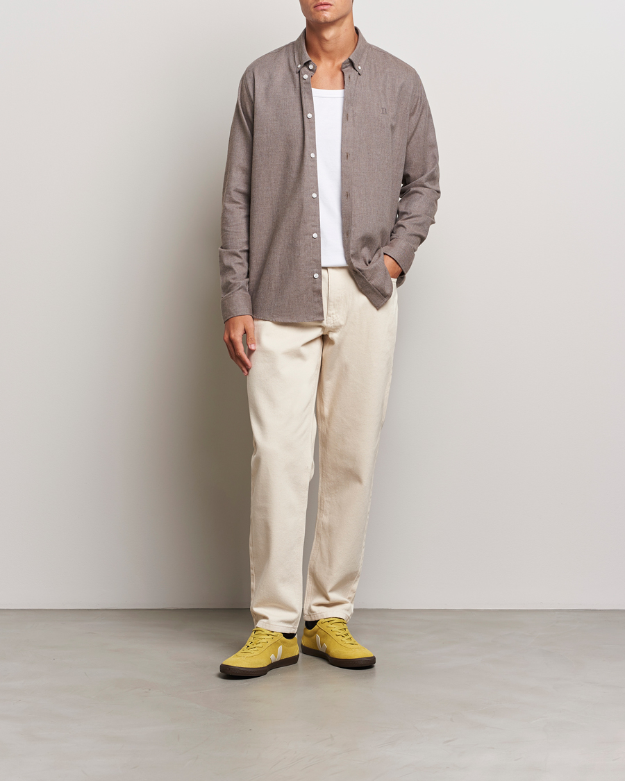 Uomini | Camicie | LES DEUX | Dessert Reg Shirt Mountain Grey Melange