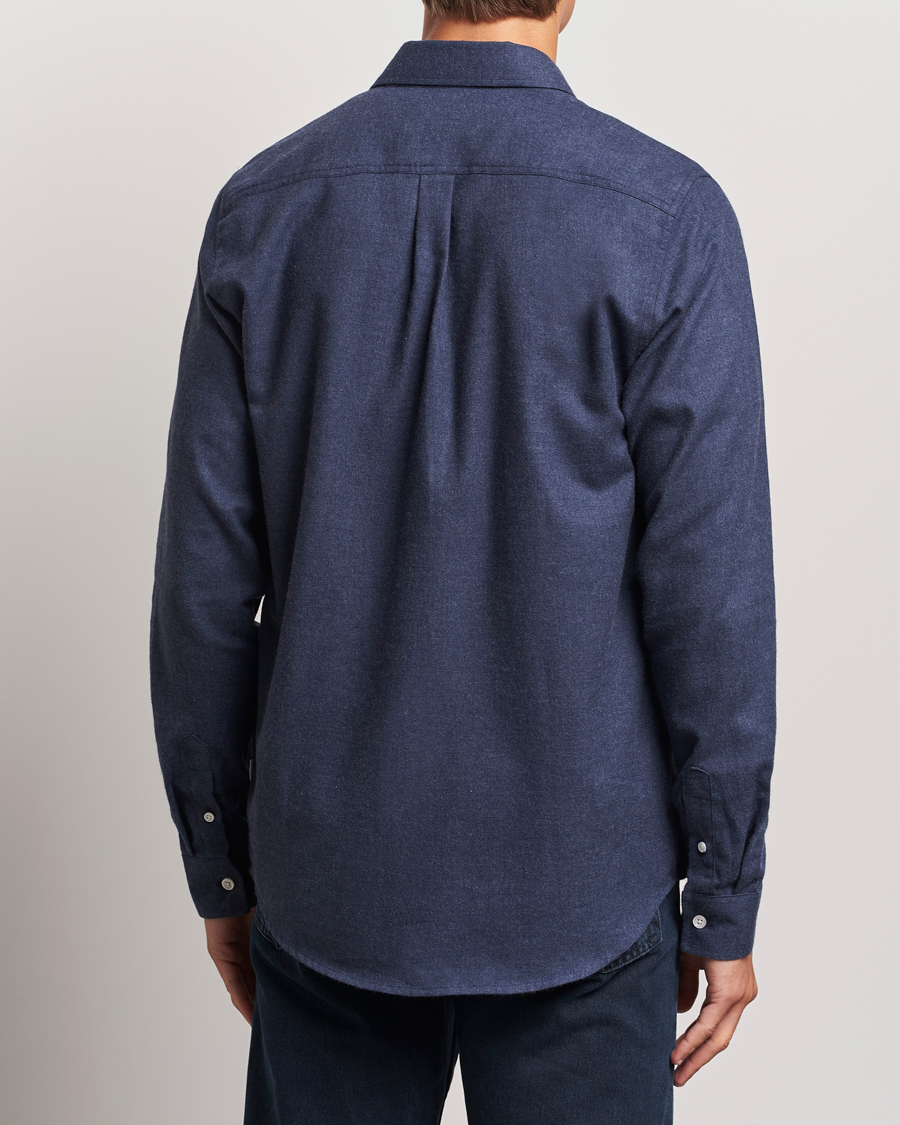 Uomini | Camicie | LES DEUX | Dessert Reg Shirt Dark Navy Melange