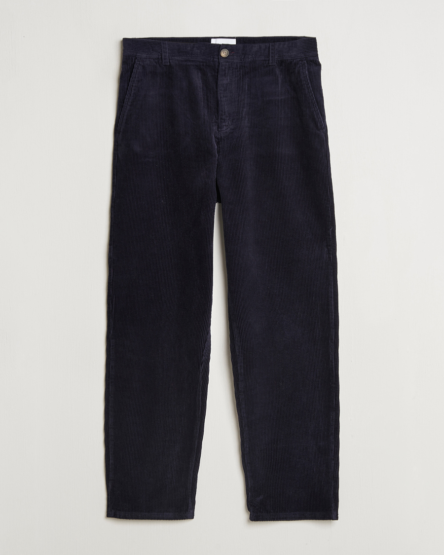 Uomini | Pantaloni | LES DEUX | Kody Heavy Corduroy Pants Dark Navy