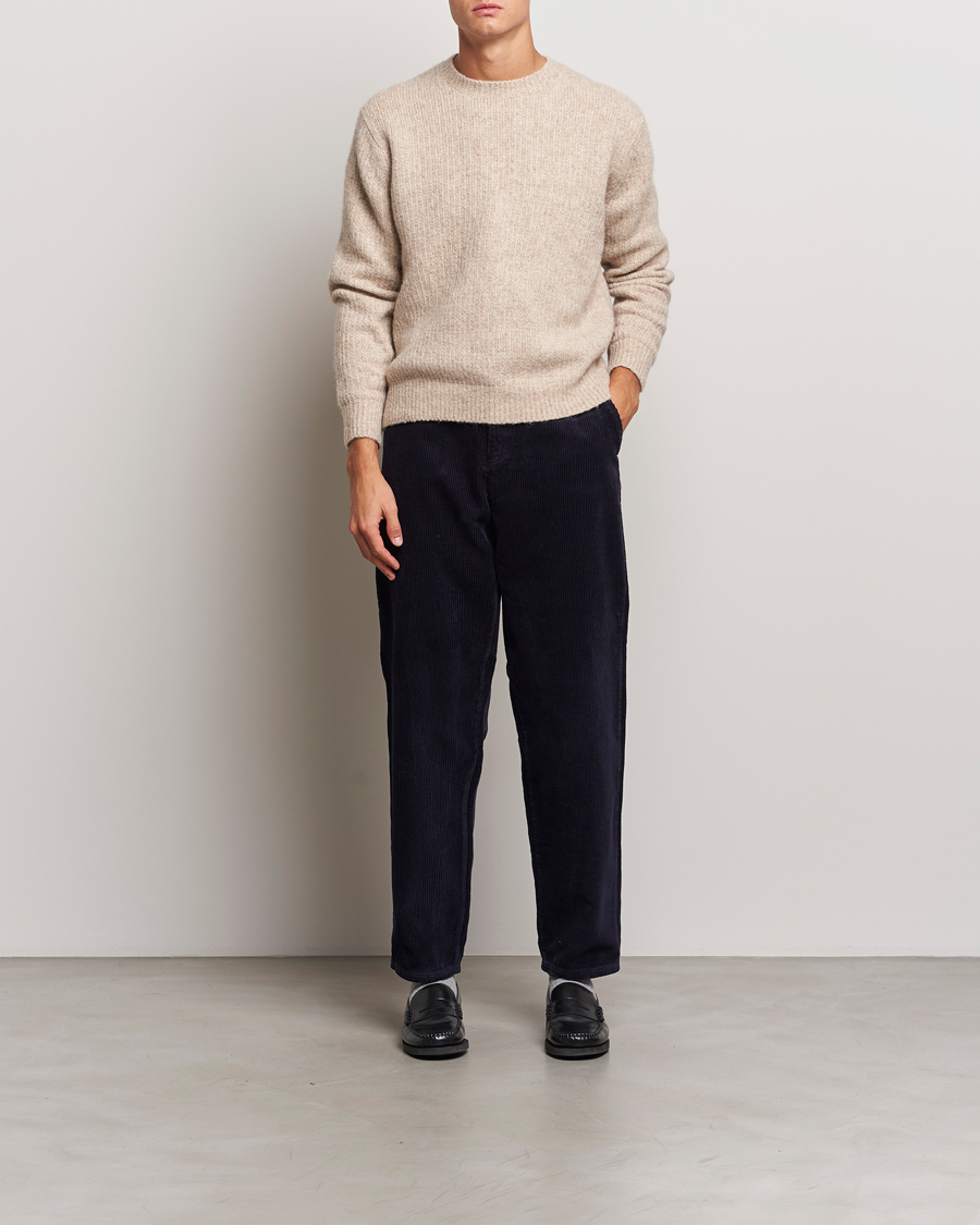 Uomini | Pantaloni | LES DEUX | Kody Heavy Corduroy Pants Dark Navy