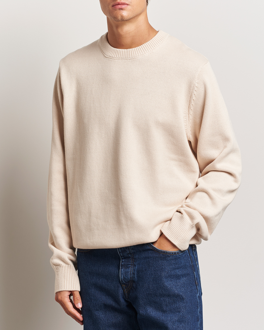 Uomini | Maglieria | LES DEUX | Gary Cotton Knit 2.0 Ivory