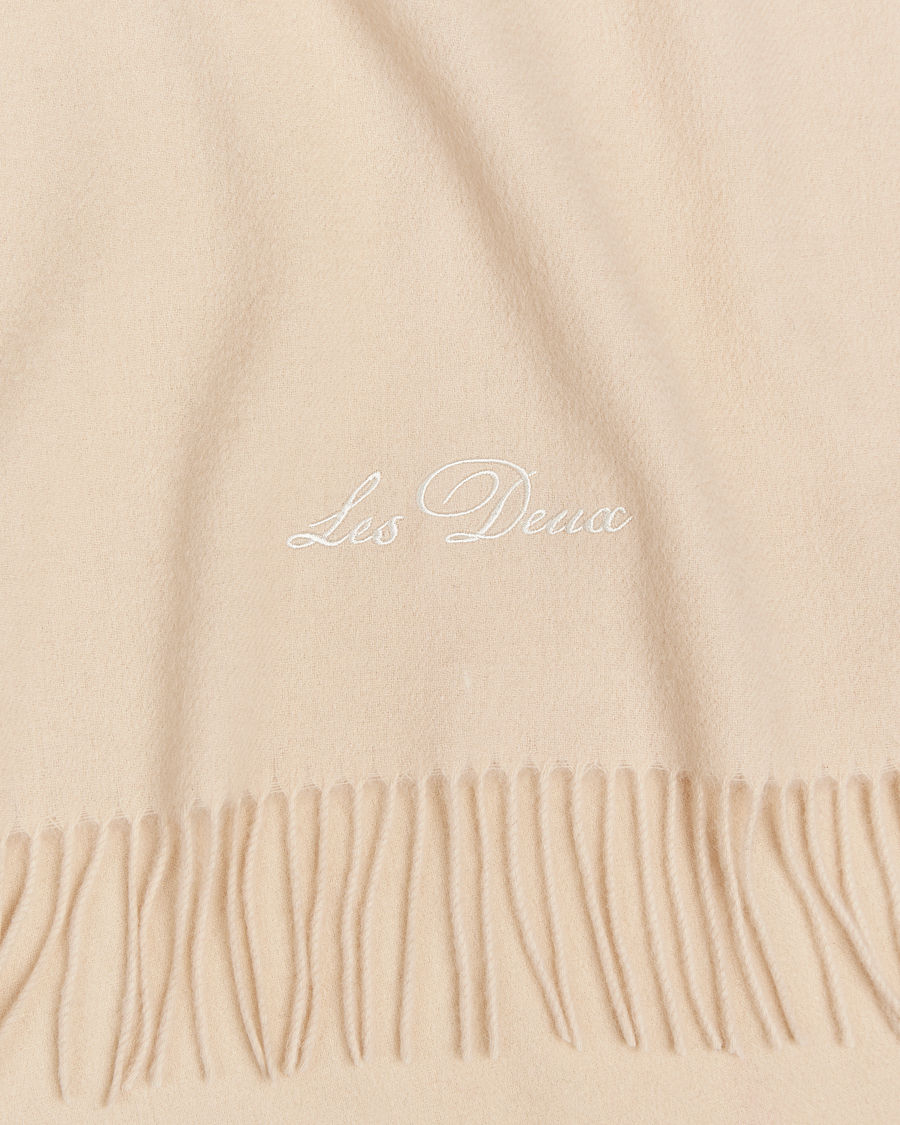 Uomini | Les Deux Wayne Wool Scarf Ivory | LES DEUX | Wayne Wool Scarf Ivory