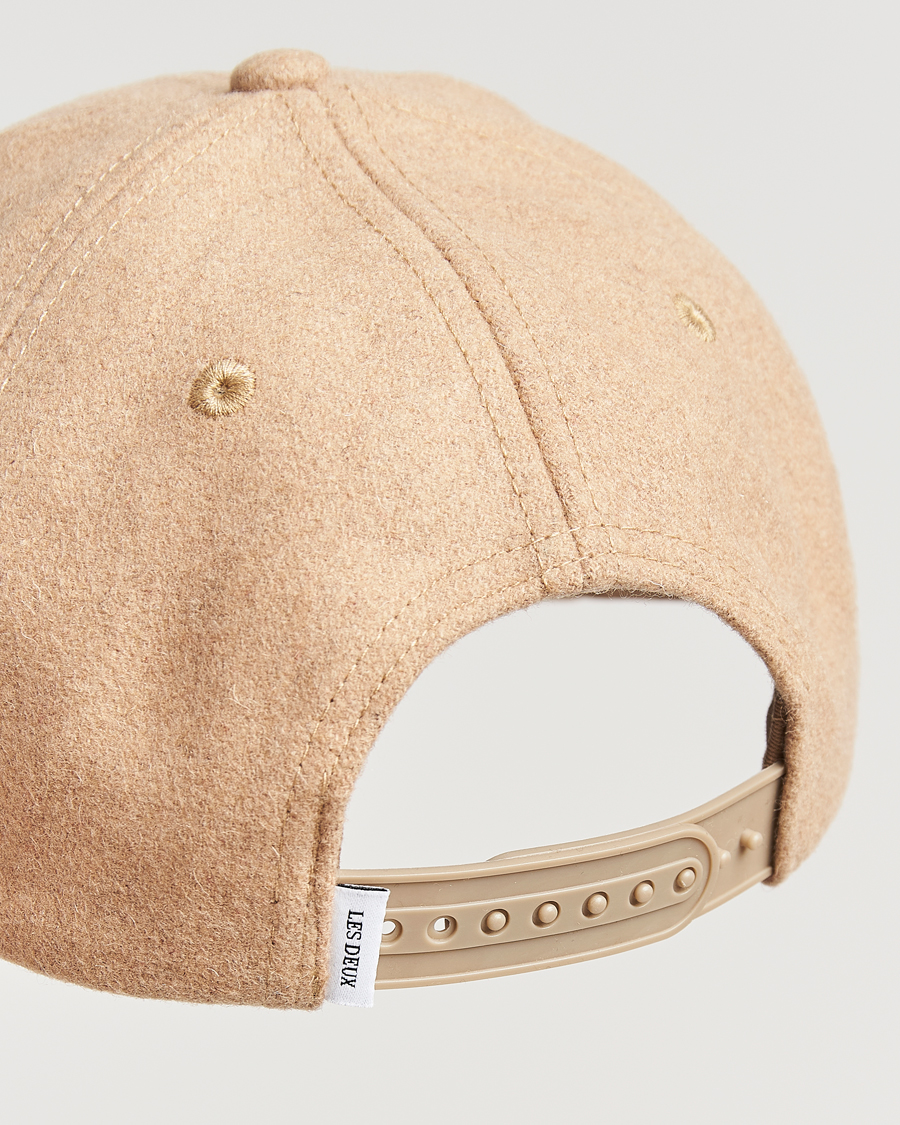 Uomini | Les Deux Encore Wool Baseball Cap Dark Sand Melange | LES DEUX | Encore Wool Baseball Cap Dark Sand Melange