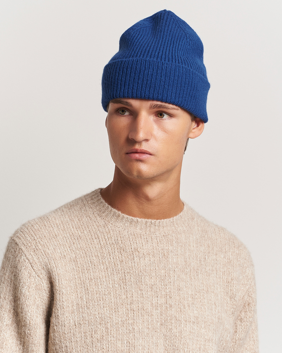 Uomini | Berretti | Le Bonnet | Lambswool/Caregora Beanie Marin