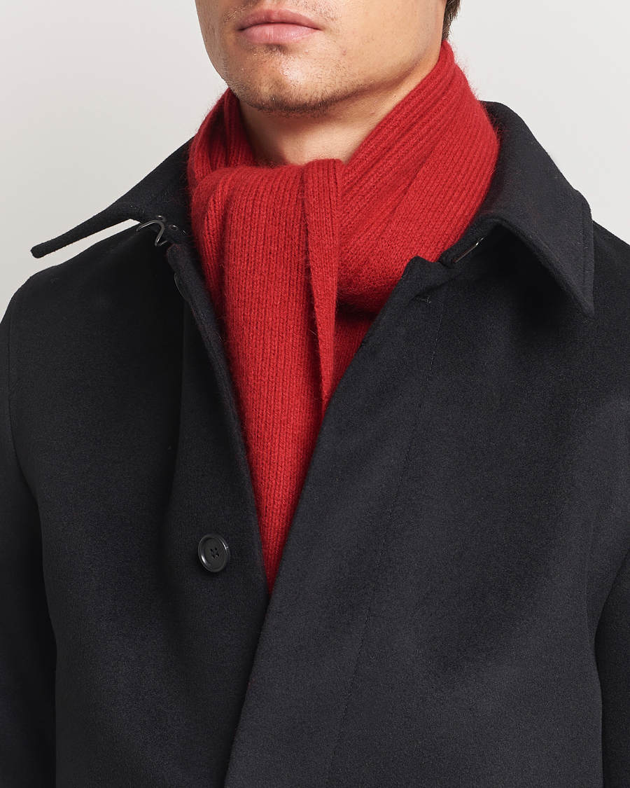 Uomini | Sciarpe | Le Bonnet | Lambswool/Caregora Scarf Framboise