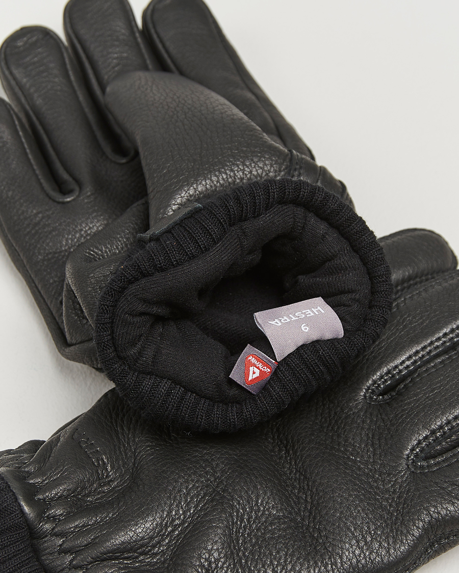 Uomini | Guanti | Hestra | Tore Deerskin Primaloft Lined Glove Black