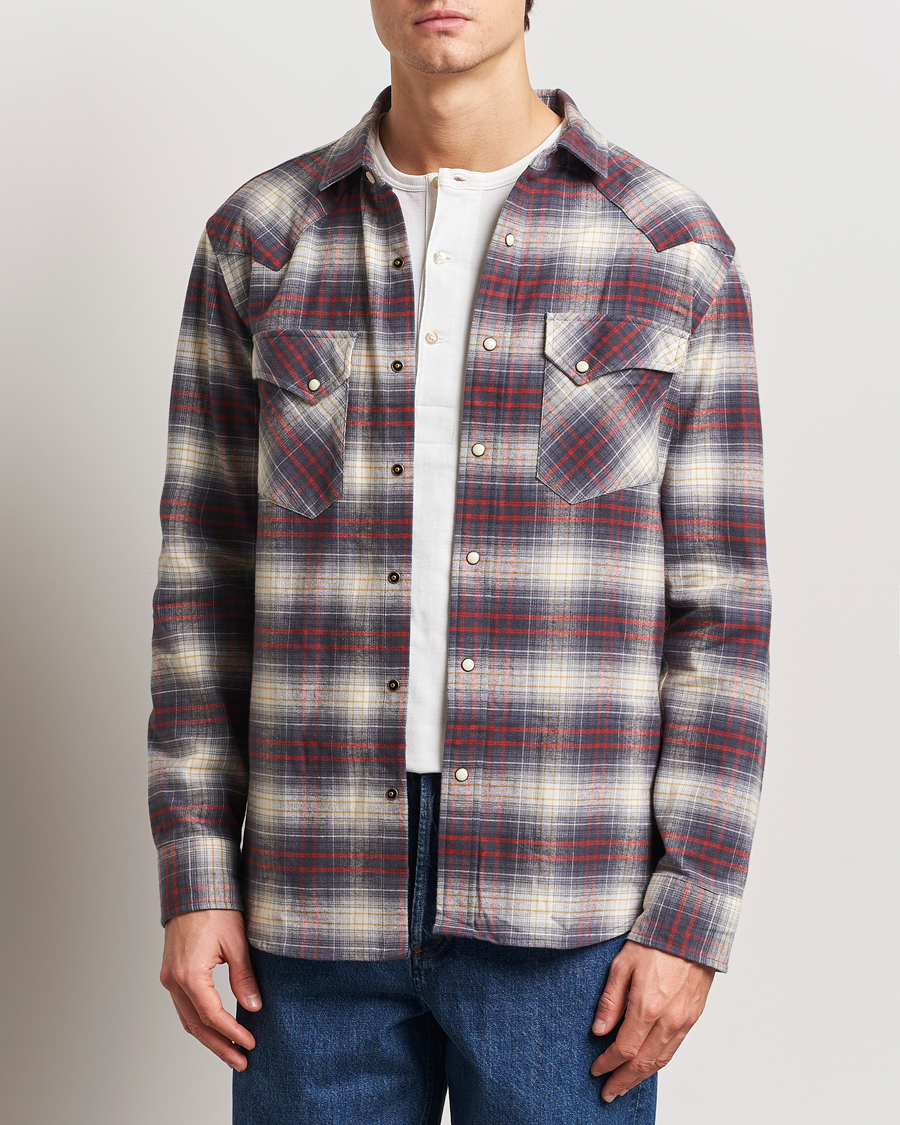 Uomini | Camicie | Pendleton | Wyatt Flannel Shirt Navy Plaid