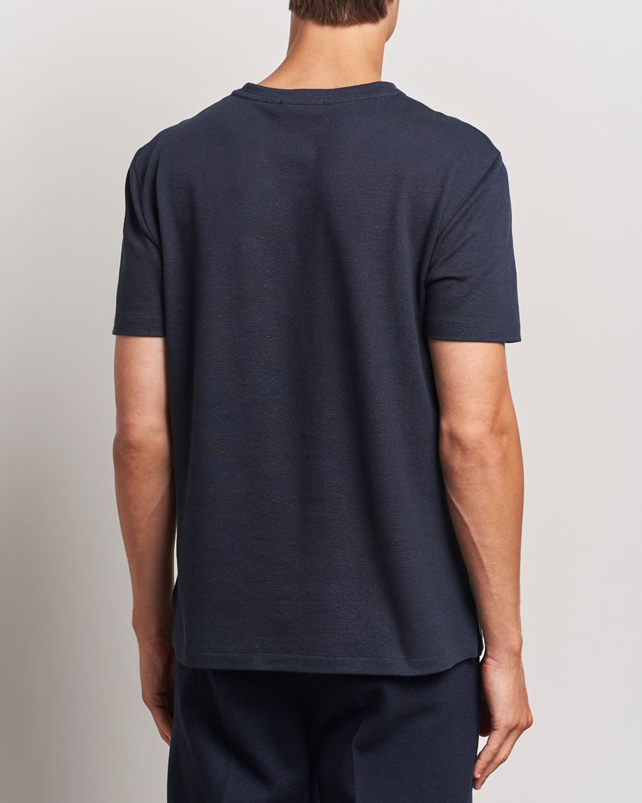 Uomini | T-shirt | Ralph Lauren Purple Label | Knitted Pocket T-Shirt Navy
