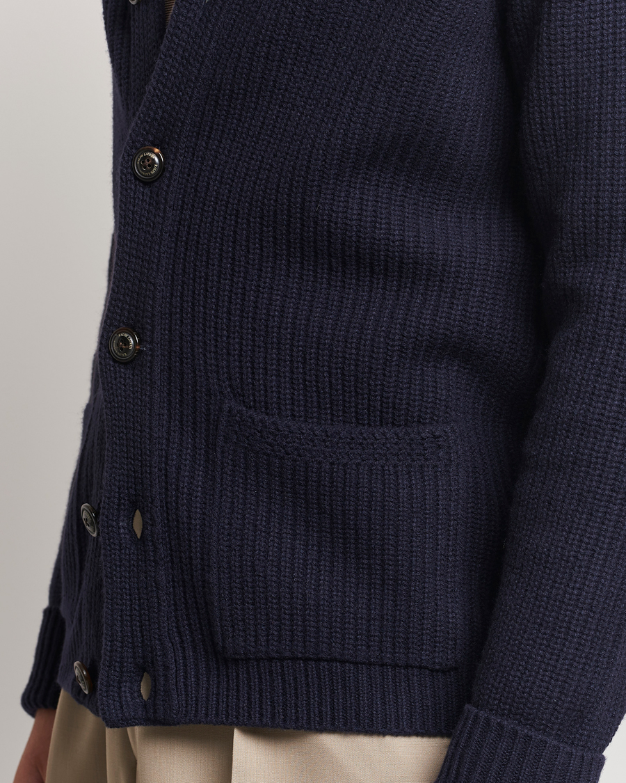 Uomini | Maglieria | Ralph Lauren Purple Label | Cashmere Shawl Cardigan Navy