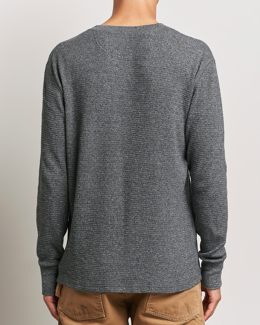 Uomini | Maglieria | RRL | Long Sleeve Henley Charcoal Heather