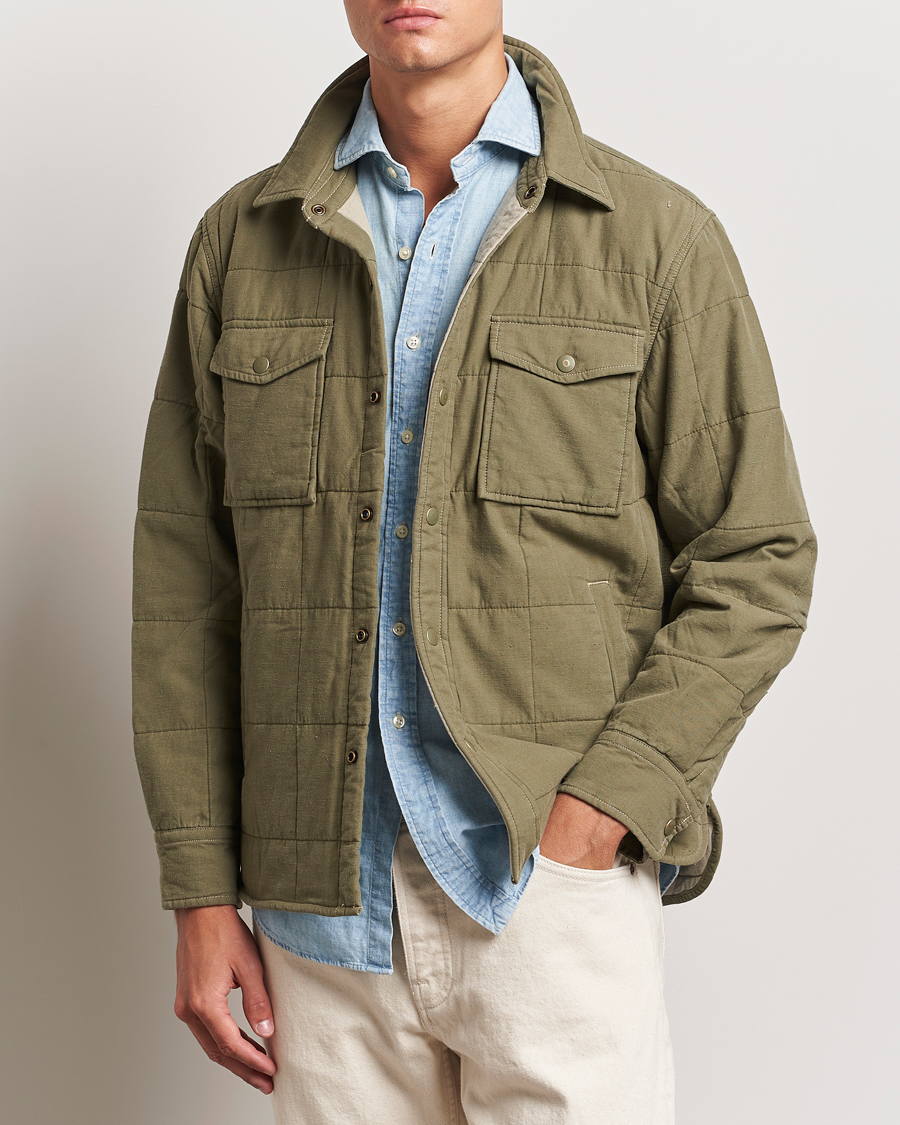 Uomini | Giacche | RRL | Mountain Shirt Jacket Olive Drab