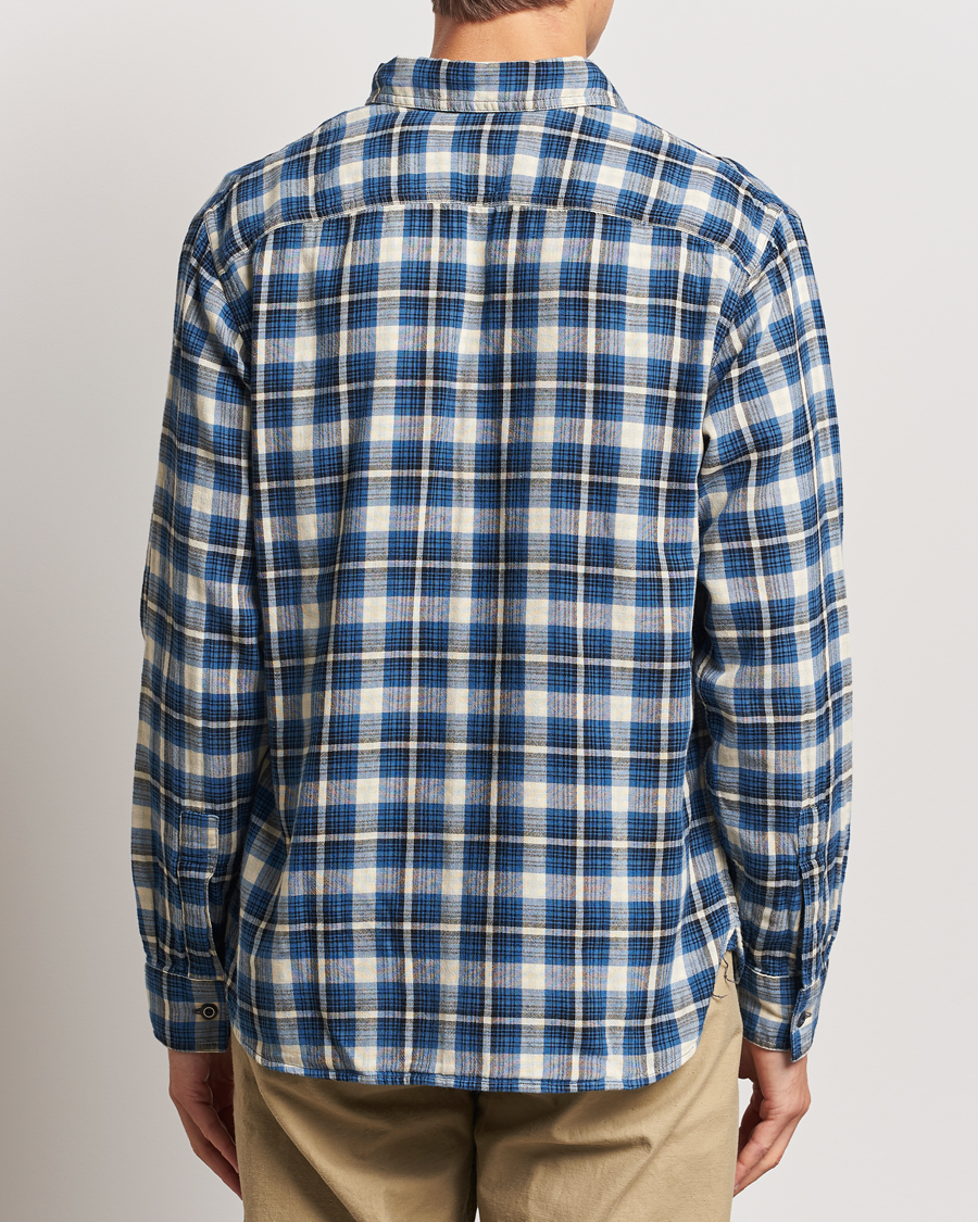 Uomini | Camicie | RRL | Herc Flannel Shirt Blue Check