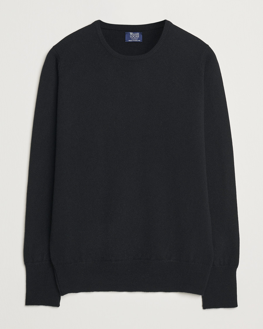 Uomini | Maglieria | William Lockie | Rob Lambswool Crewneck Black