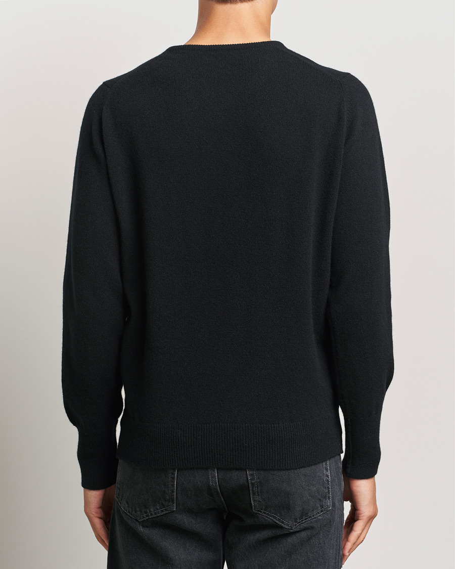 Uomini | Maglieria | William Lockie | Rob Lambswool Crewneck Black