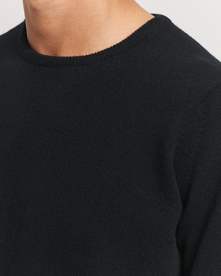 Uomini | Maglieria | William Lockie | Rob Lambswool Crewneck Black