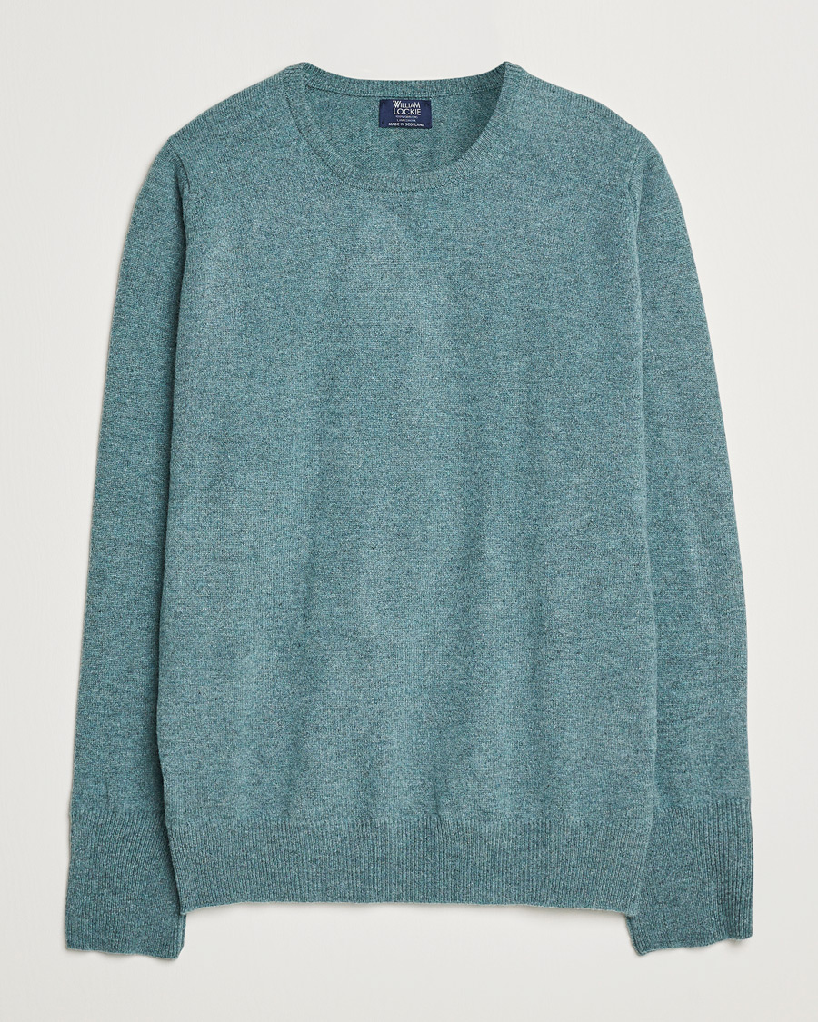 Uomini | Maglieria | William Lockie | Rob Lambswool Crewneck Caspian