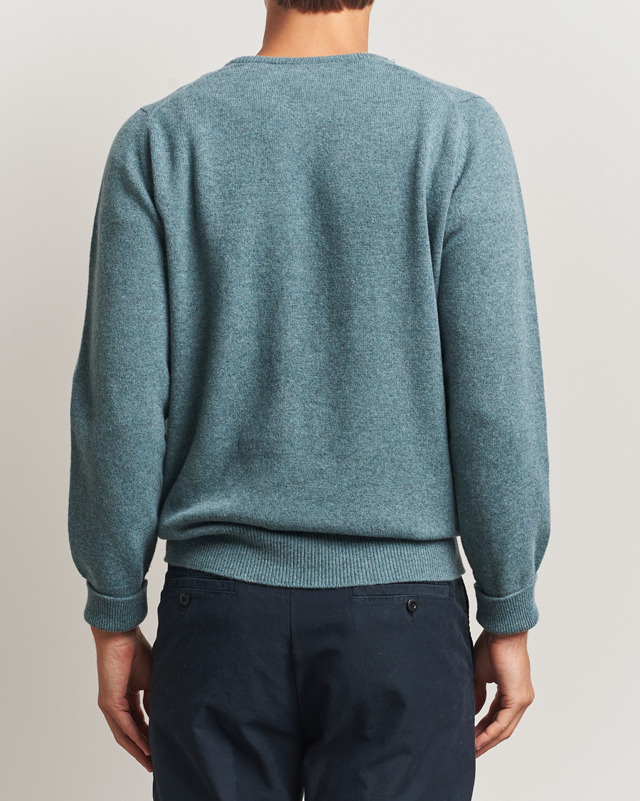 Uomini | Maglieria | William Lockie | Rob Lambswool Crewneck Caspian