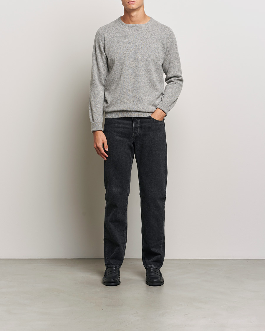 Uomini | Maglieria | William Lockie | Rob Lambswool Crewneck Flannel