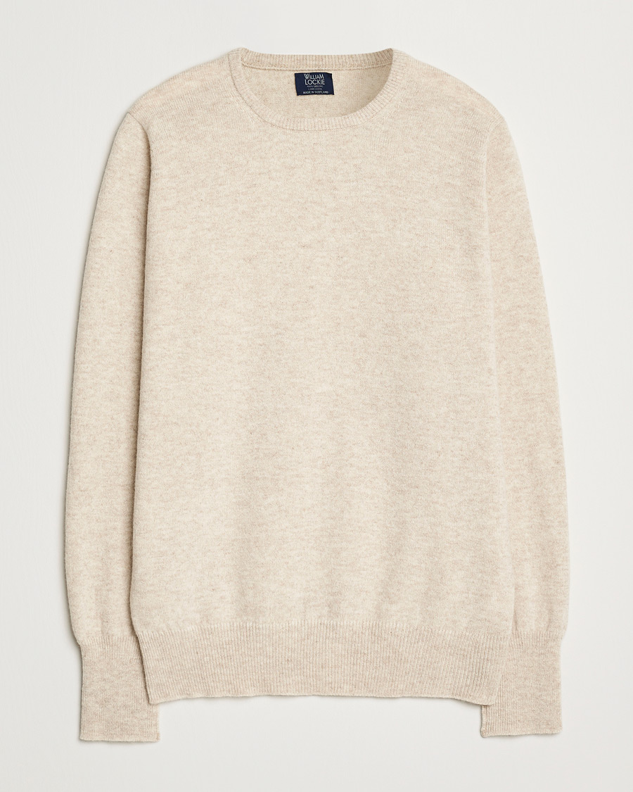 Uomini | Maglieria | William Lockie | Rob Lambswool Crewneck Linen