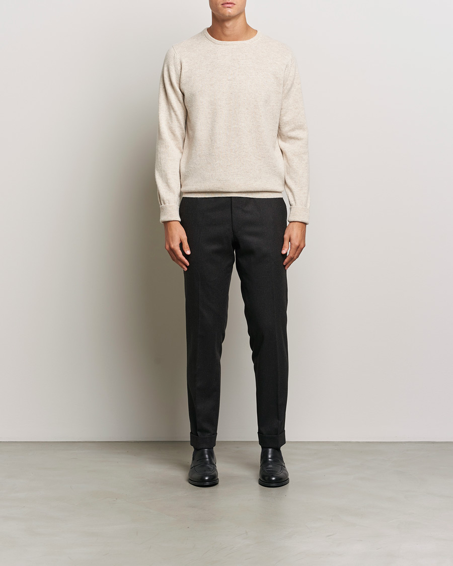 Uomini | Maglieria | William Lockie | Rob Lambswool Crewneck Linen