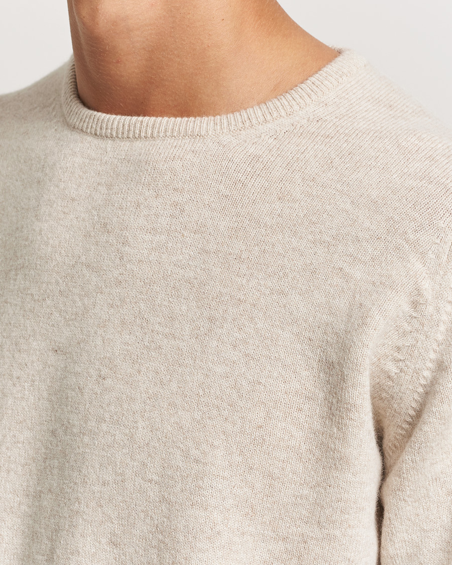 Uomini | Maglieria | William Lockie | Rob Lambswool Crewneck Linen