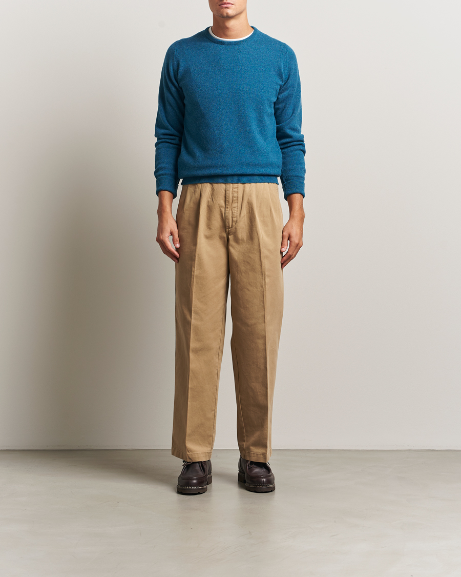 Uomini | Maglieria | William Lockie | Rob Lambswool Crewneck Mallard
